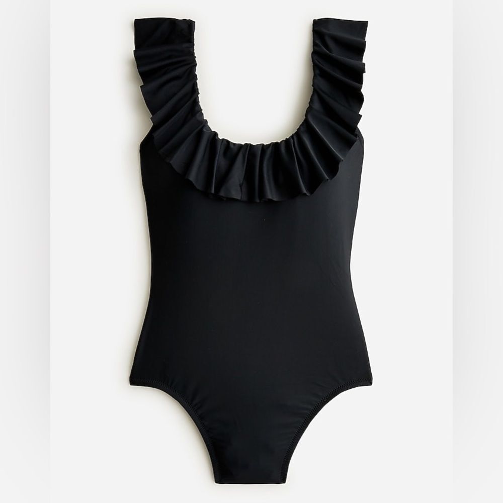 NWT J Crew Ruffle Scoopback One-piece Size 24